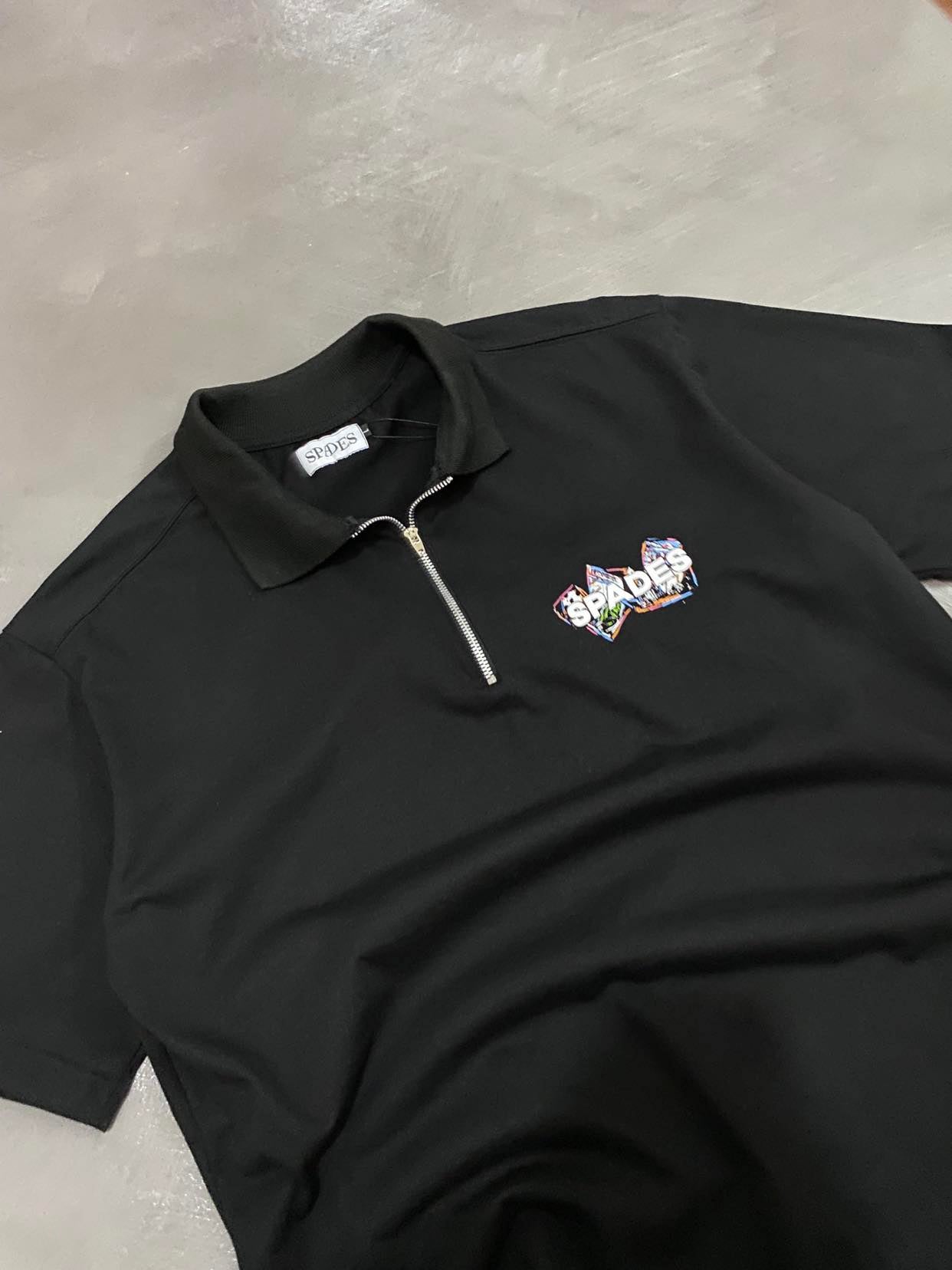 Spades Quarter Zip Polo Gamblers Paradise SPADES