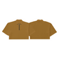 Corduroy Crop-top Quarter Zip Polo Shirt Caramel SPADES