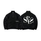 Spades Monochrome Majesty Boxy Quarter Zip Pullover Black SPADES