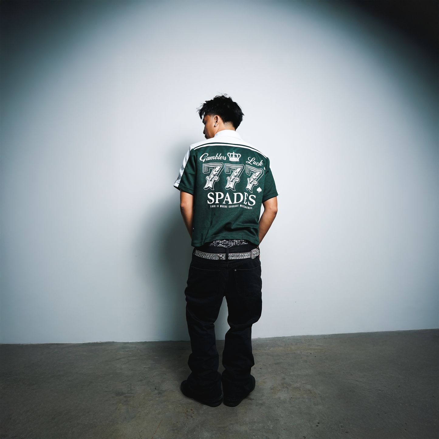 Spades Lucky Roulette Boxy Crop Polo SPADES