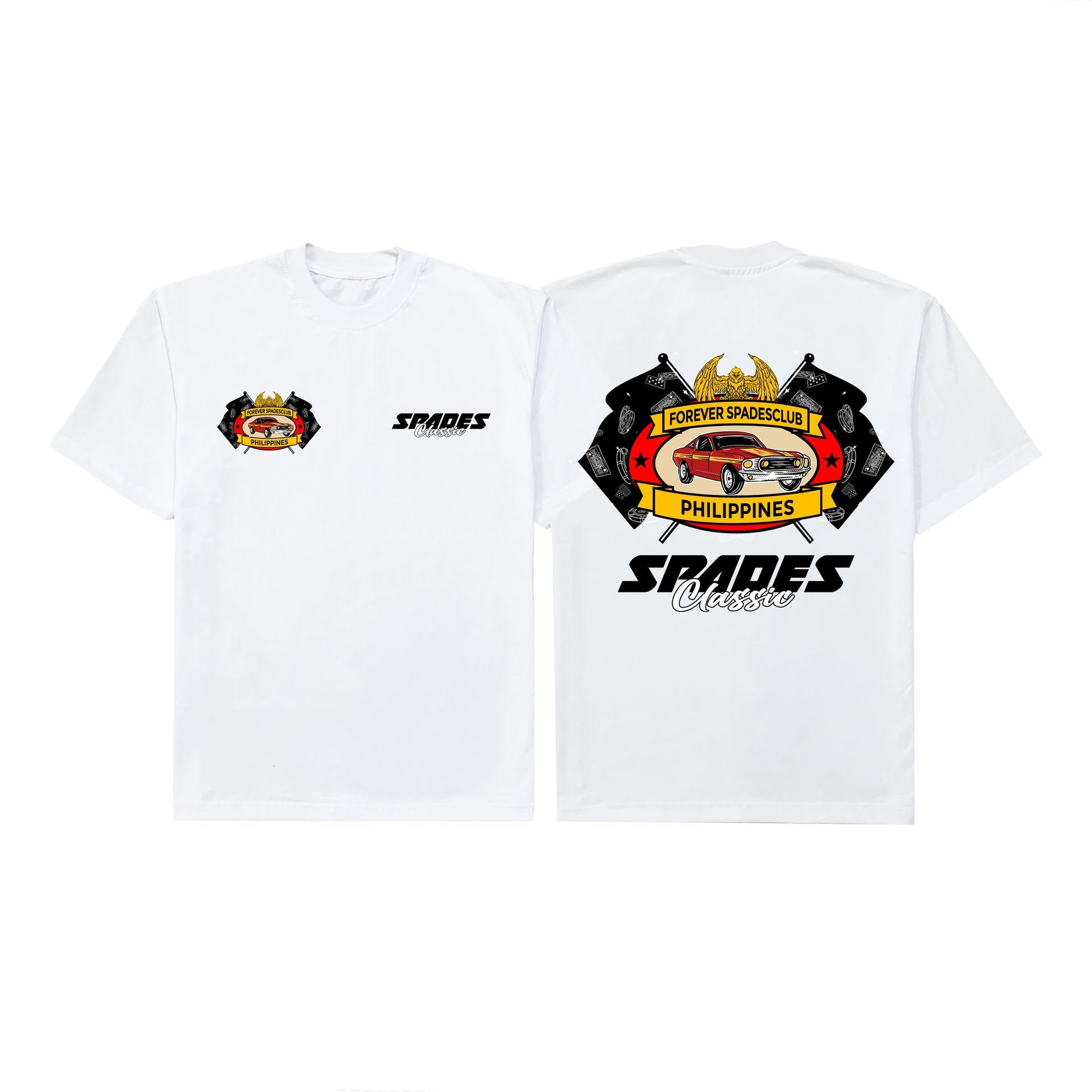 Forever Spades Club  White T-shirt SPADES