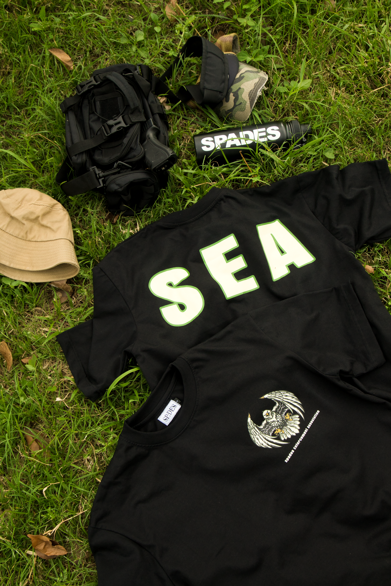 Spades Enforcement Association Black T-shirt SPADES