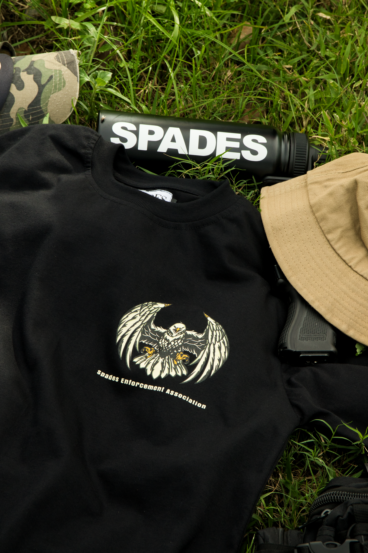 Spades Enforcement Association Black T-shirt SPADES