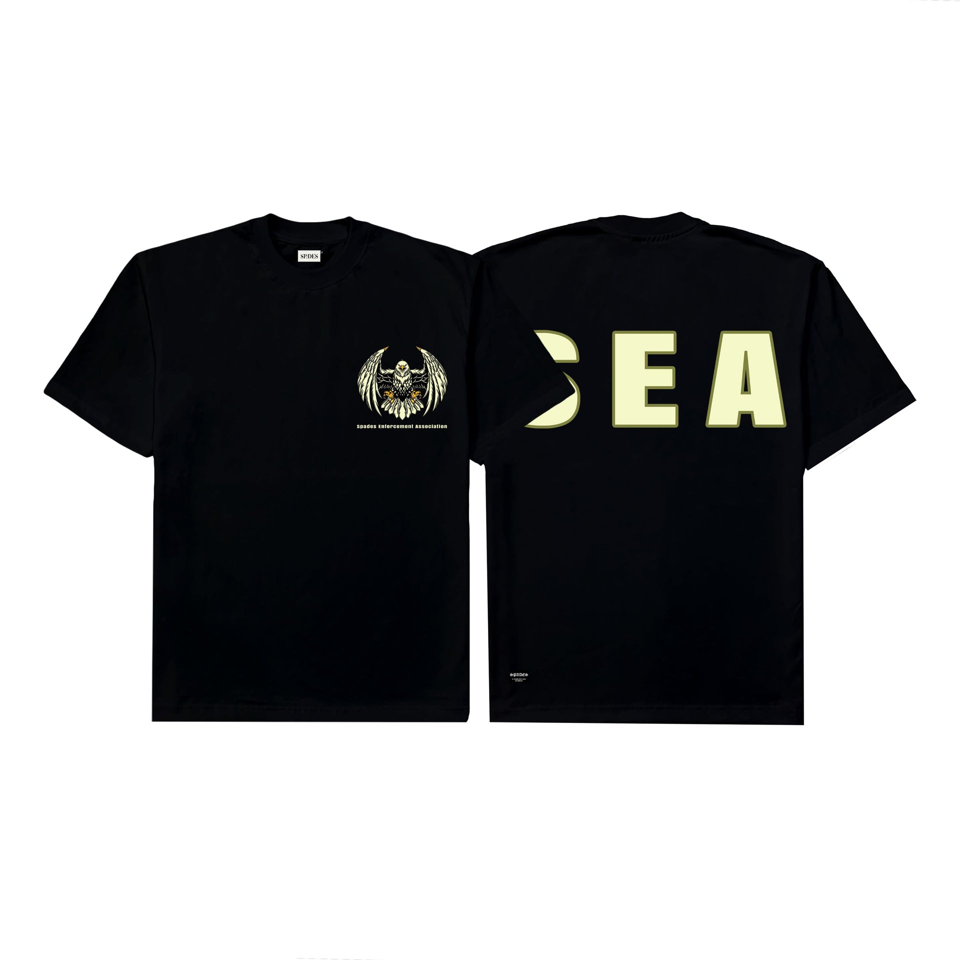 Spades Enforcement Association Black T-shirt SPADES