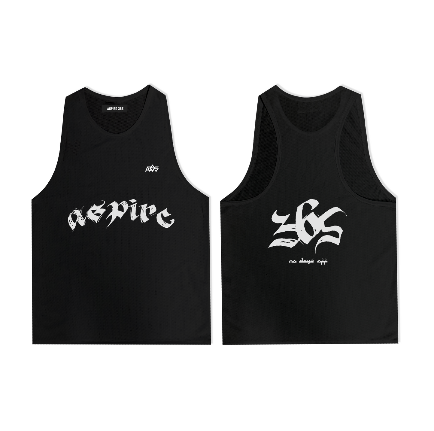 Aspire 365 Series 3 Running Singlet Black ASPIRE