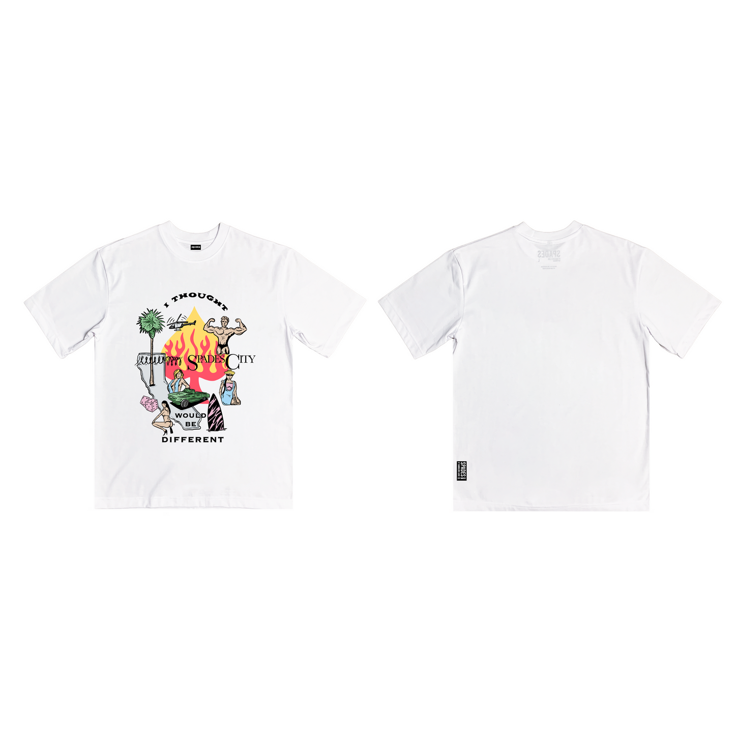 Spades - Spades City White in Box Tee SPADES