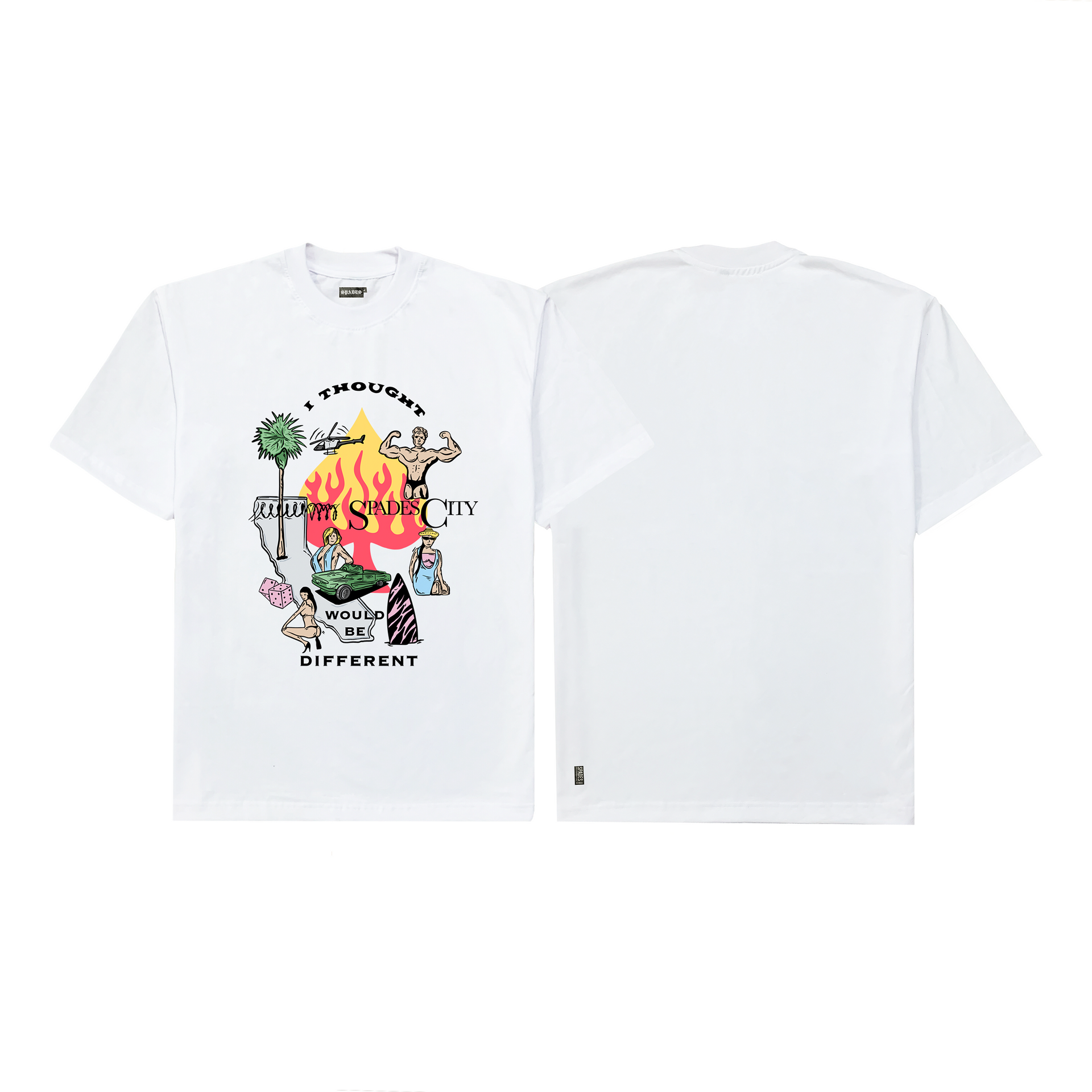 Spades - Spades City White in Box Tee SPADES