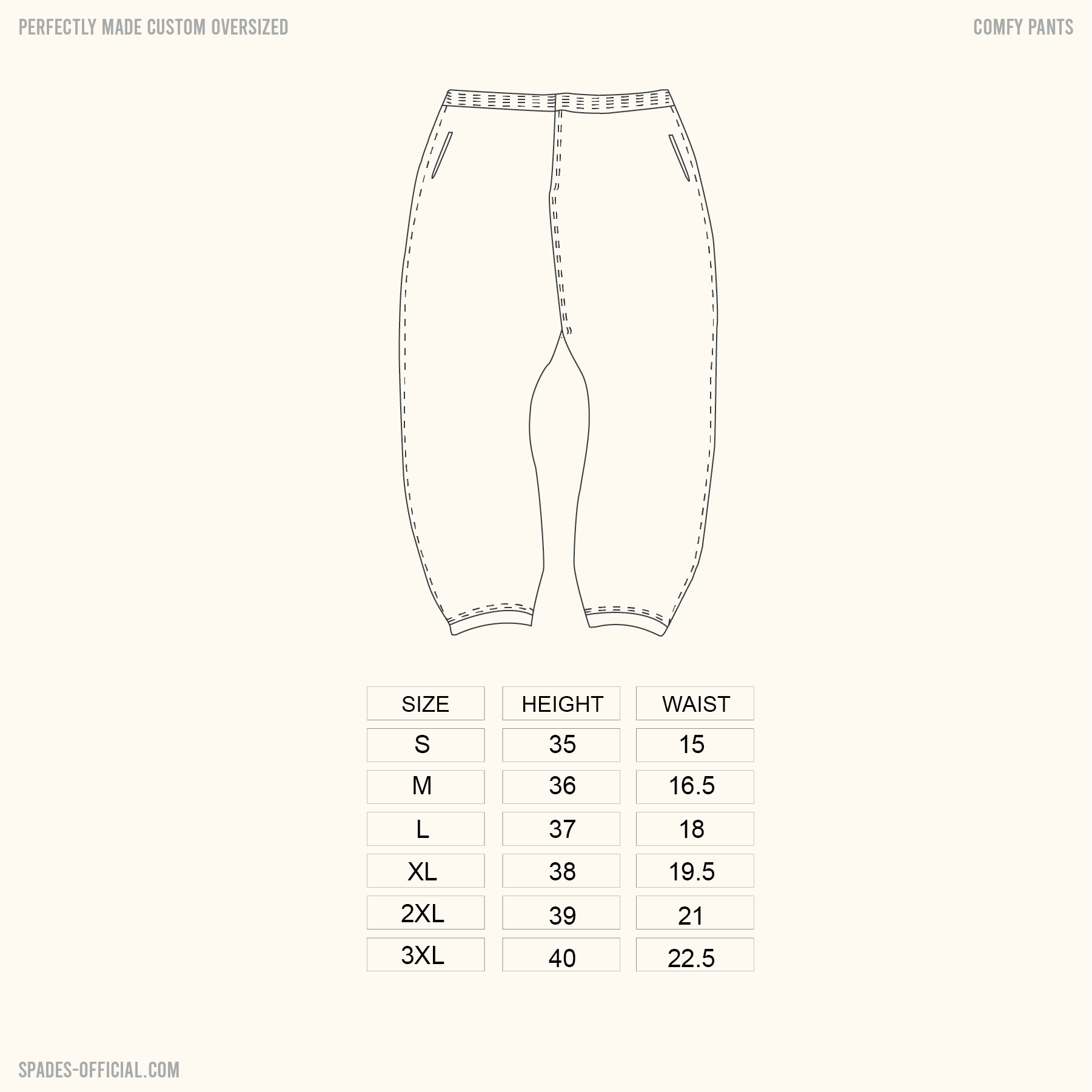 Spades Comfy Pants in Corduroy Offwhite SPADES
