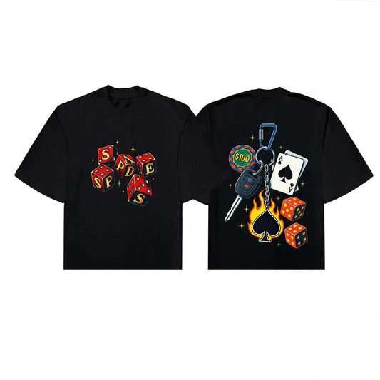Spades Keychain Boxy Crop Tee SPADES