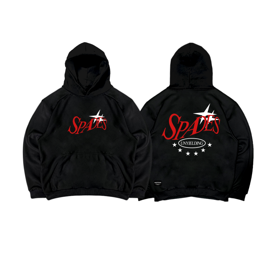 Spades Unyielding Black Raglan Hoodie SPADES