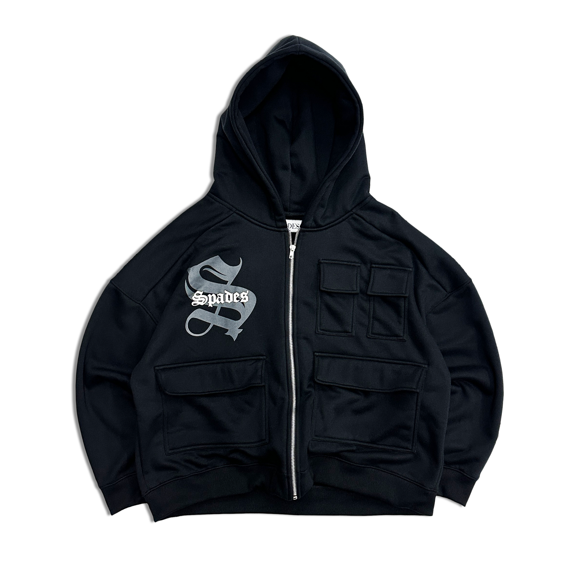Spades Better Than Yesterday Tactical Zip-Up Boxy Hoodie – Spades USA