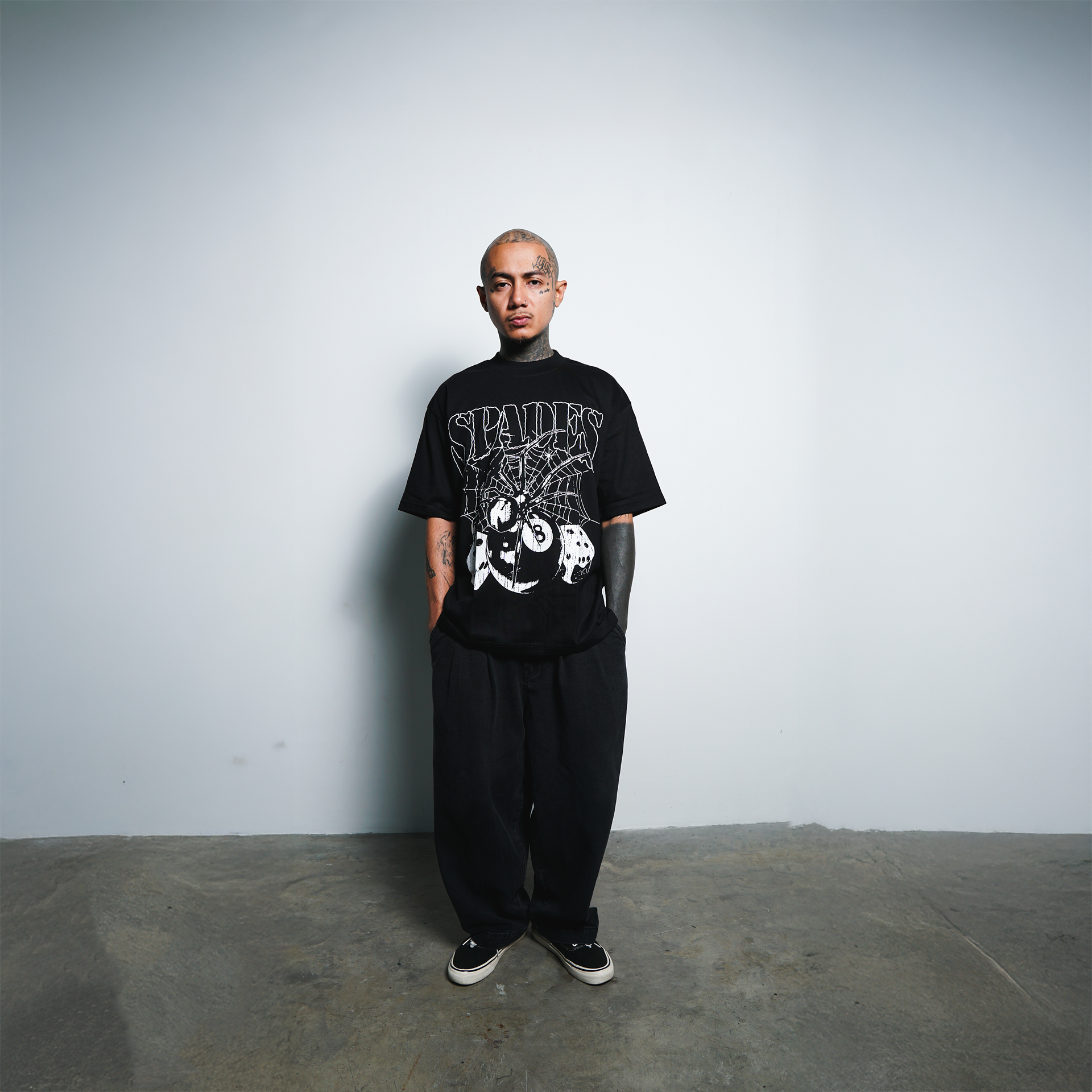 Web of Fate Box Tee Black SPADES