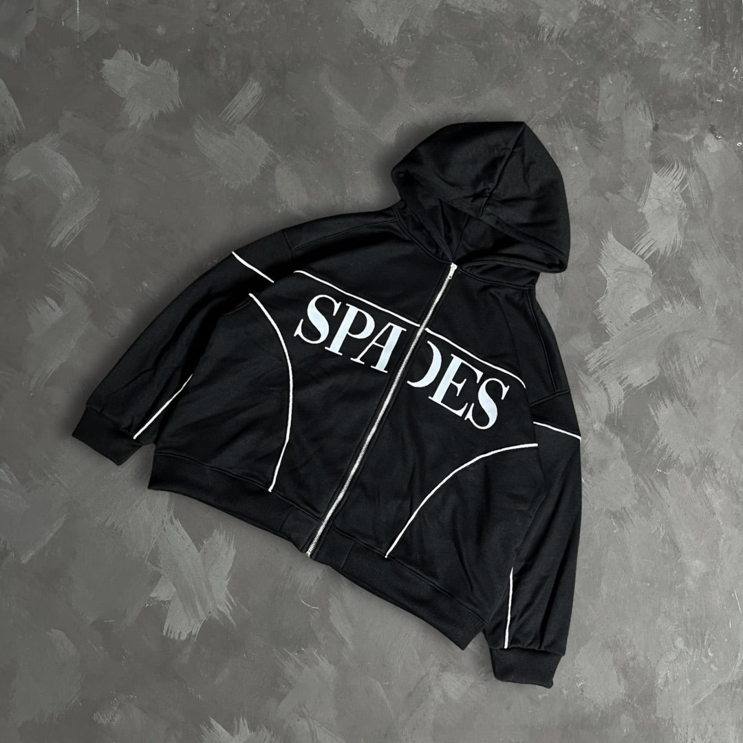 Spades Triple Lucky Boxy Crop Hoodie SPADES