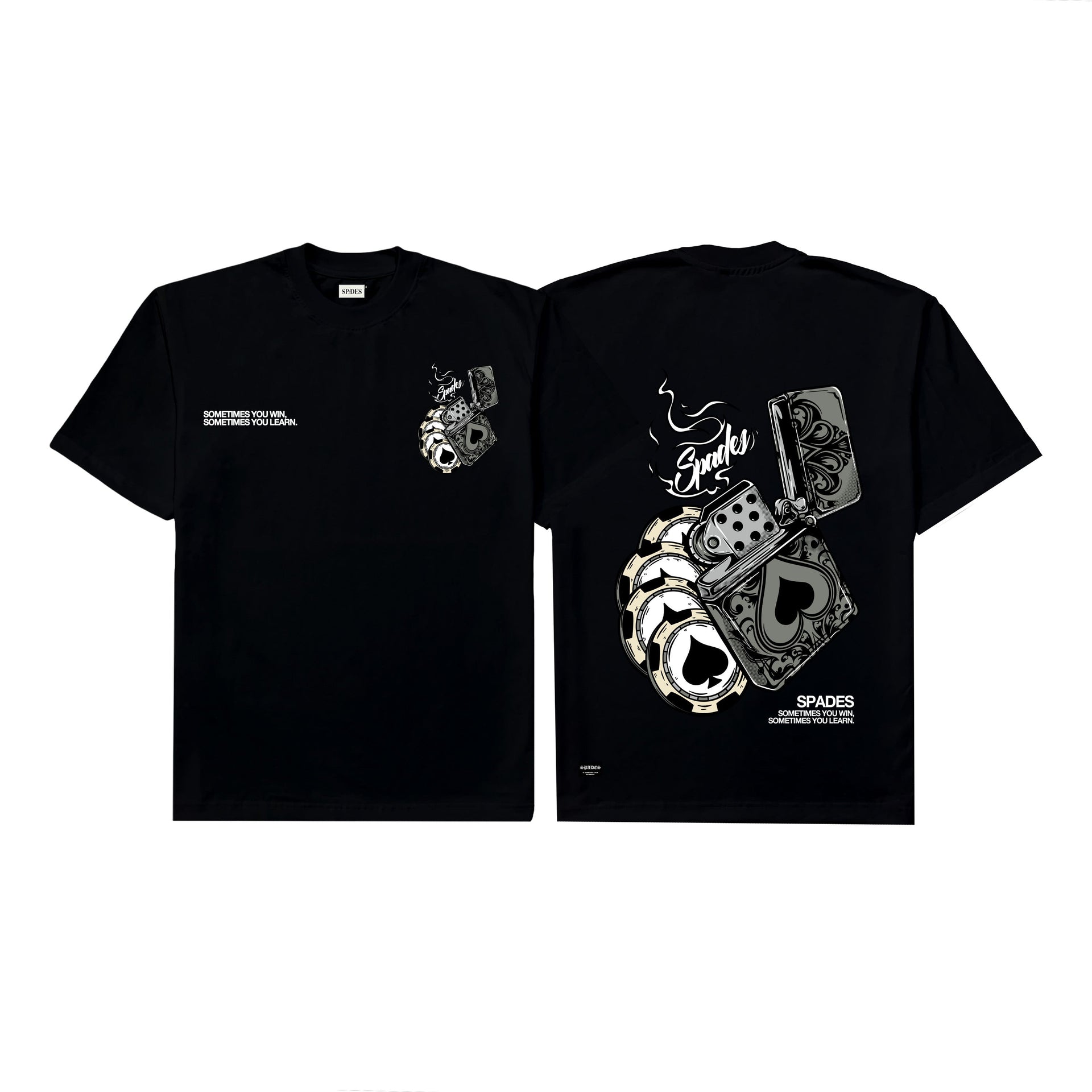 Spades Win and learn Boxy T-shirt Black SPADES