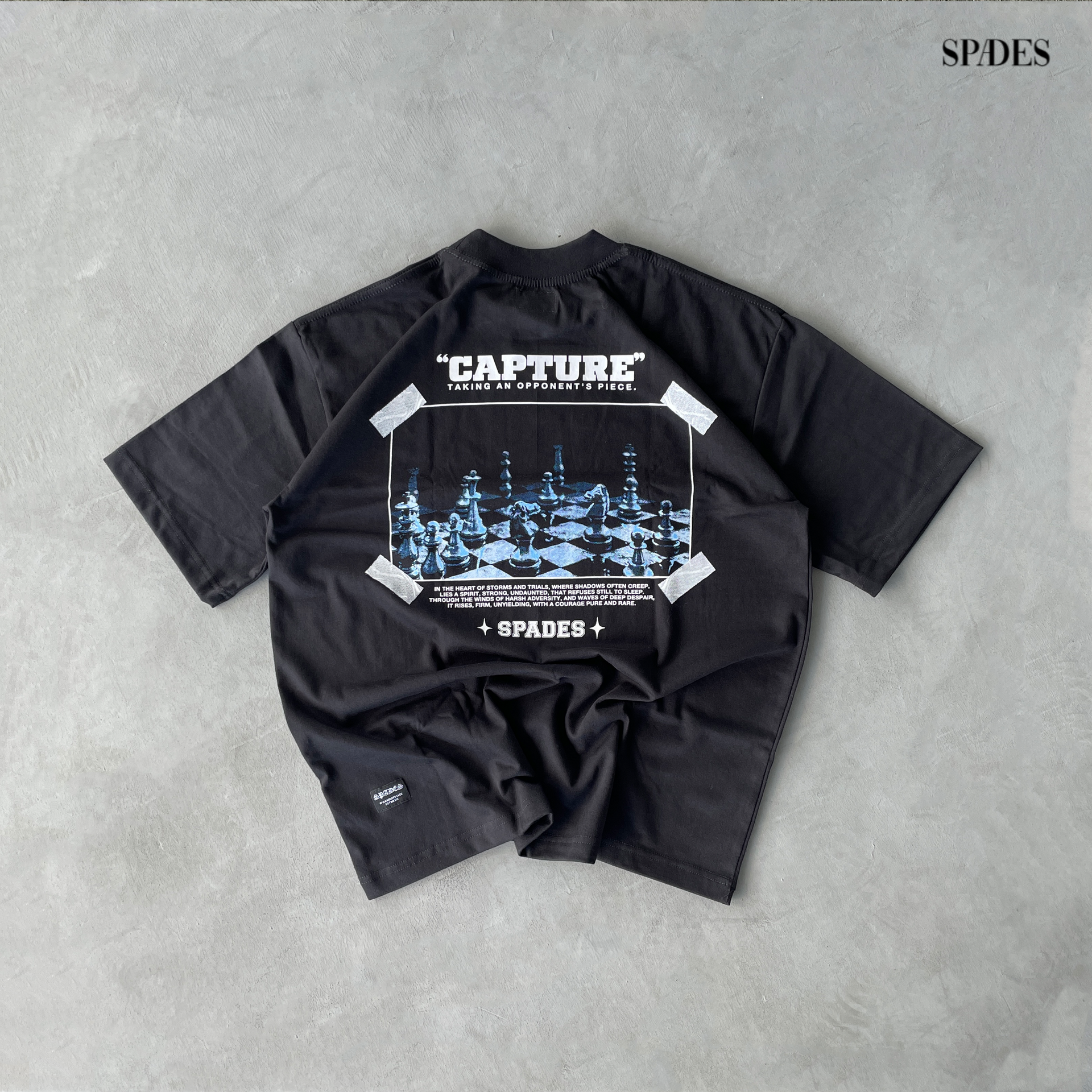 Spades Capture Boxy Tee Black SPADES