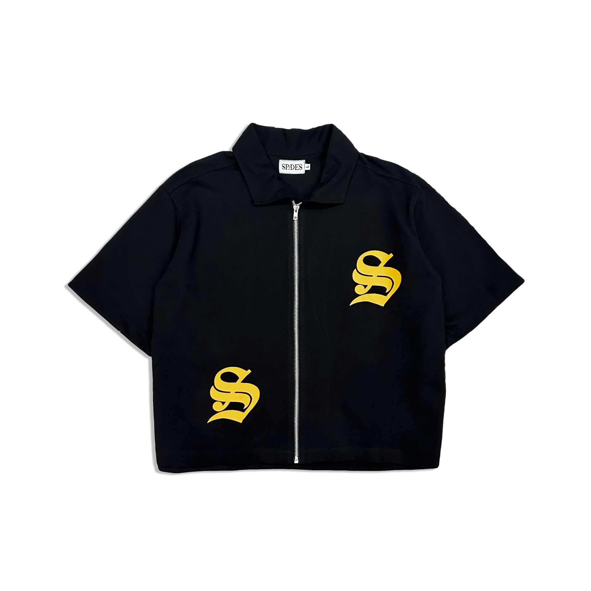 Spades Golden S Full Zip Polo Boxy Crop SPADES