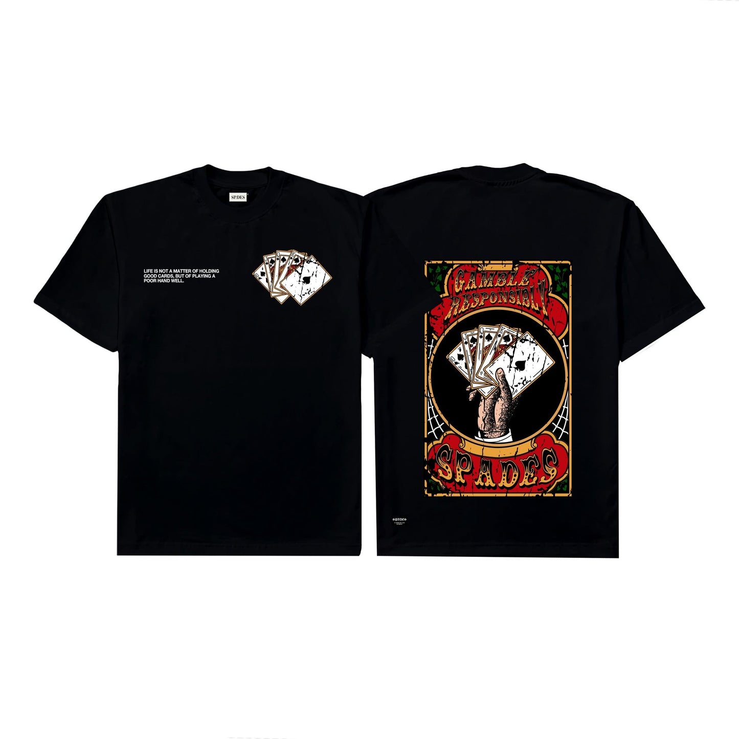 Spades Vintage Card Black Box T-shirt SPADES