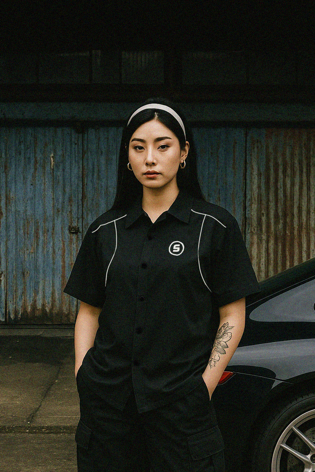 Panel Play Boxy Crop Polo SPADES