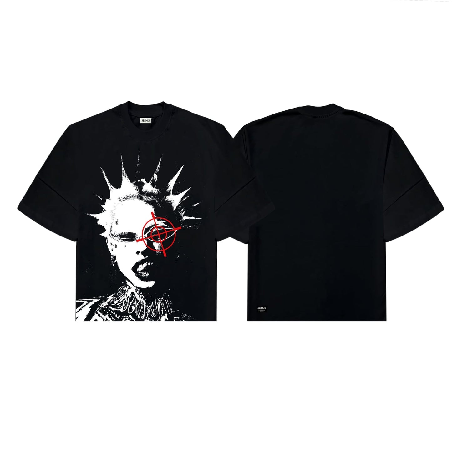 Punk Anarchy Boxy Crop Tee SPADES