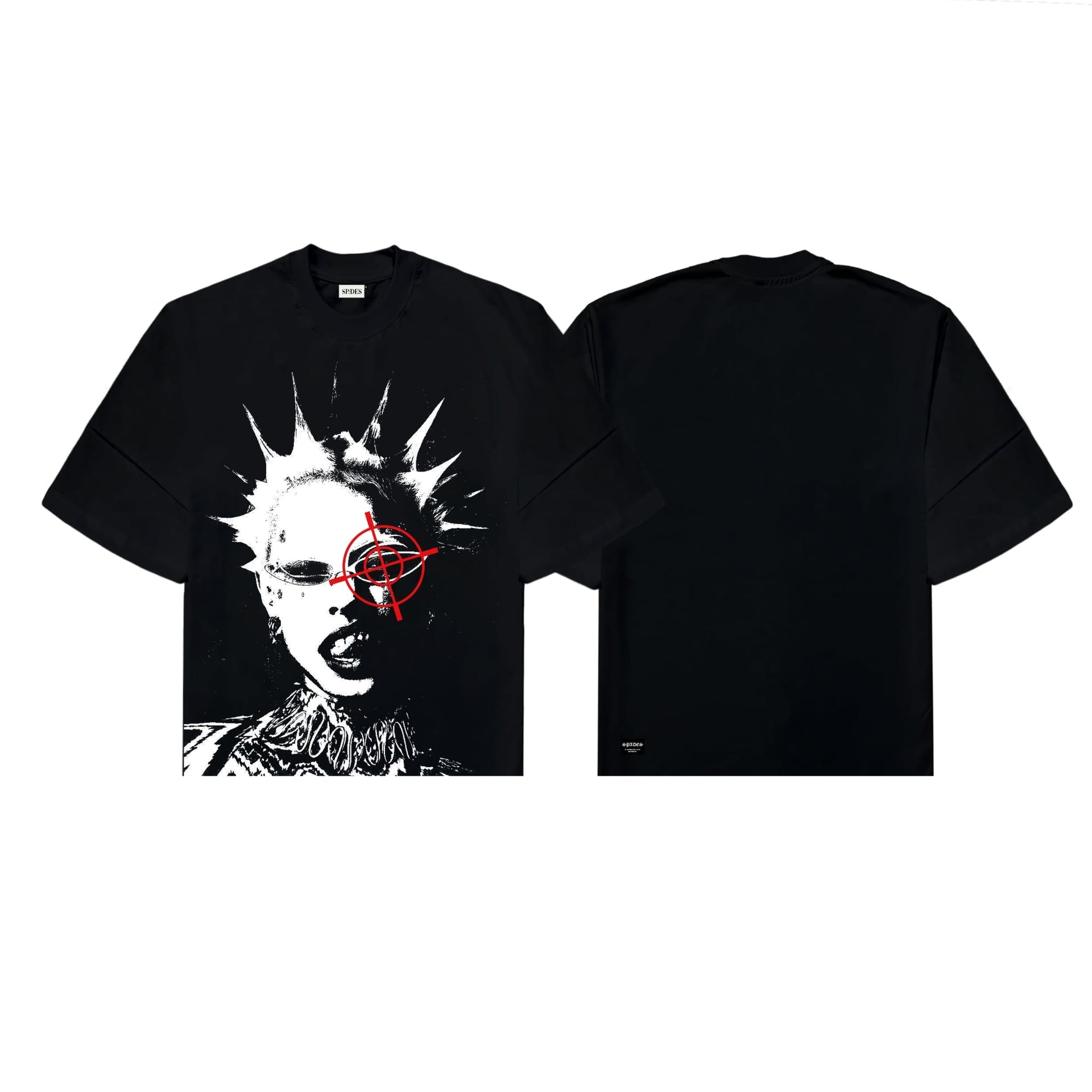 Punk Anarchy Boxy Crop Tee SPADES