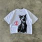 Mark of the Stray Box Tee  Crop White SPADES