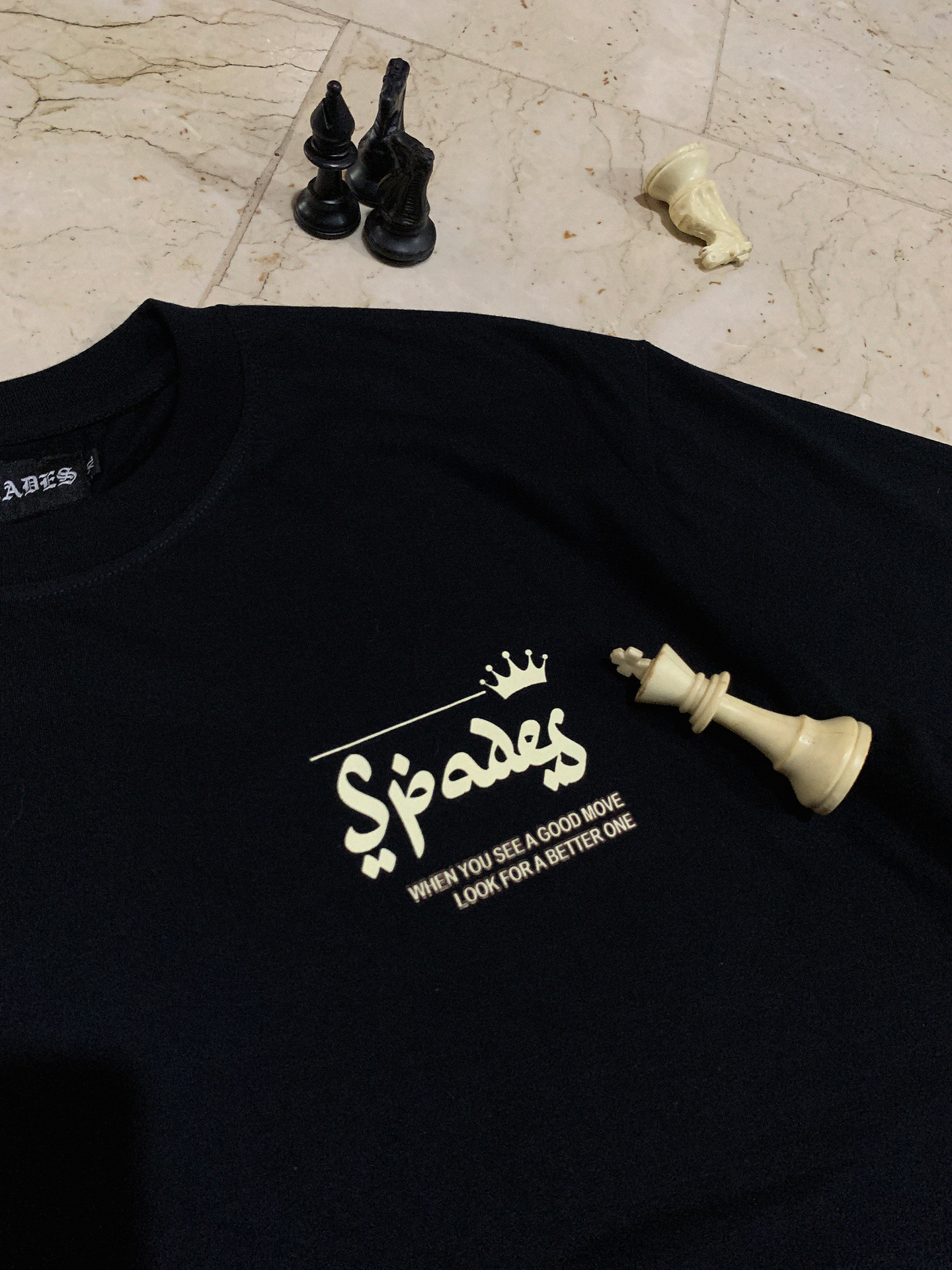 Spades Checkmate Black T-shirt SPADES
