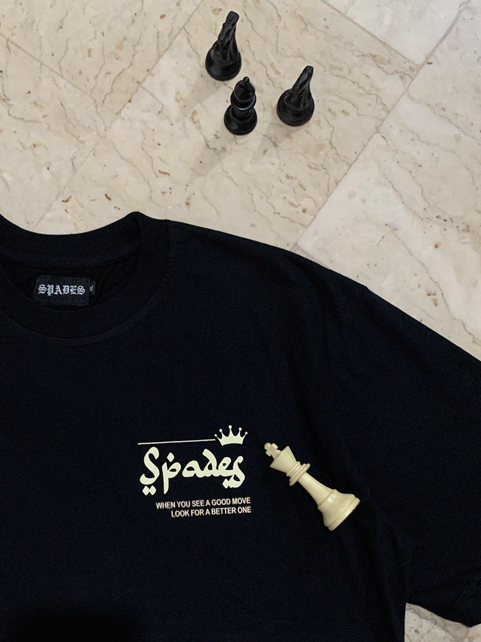 Spades Checkmate Black T-shirt SPADES