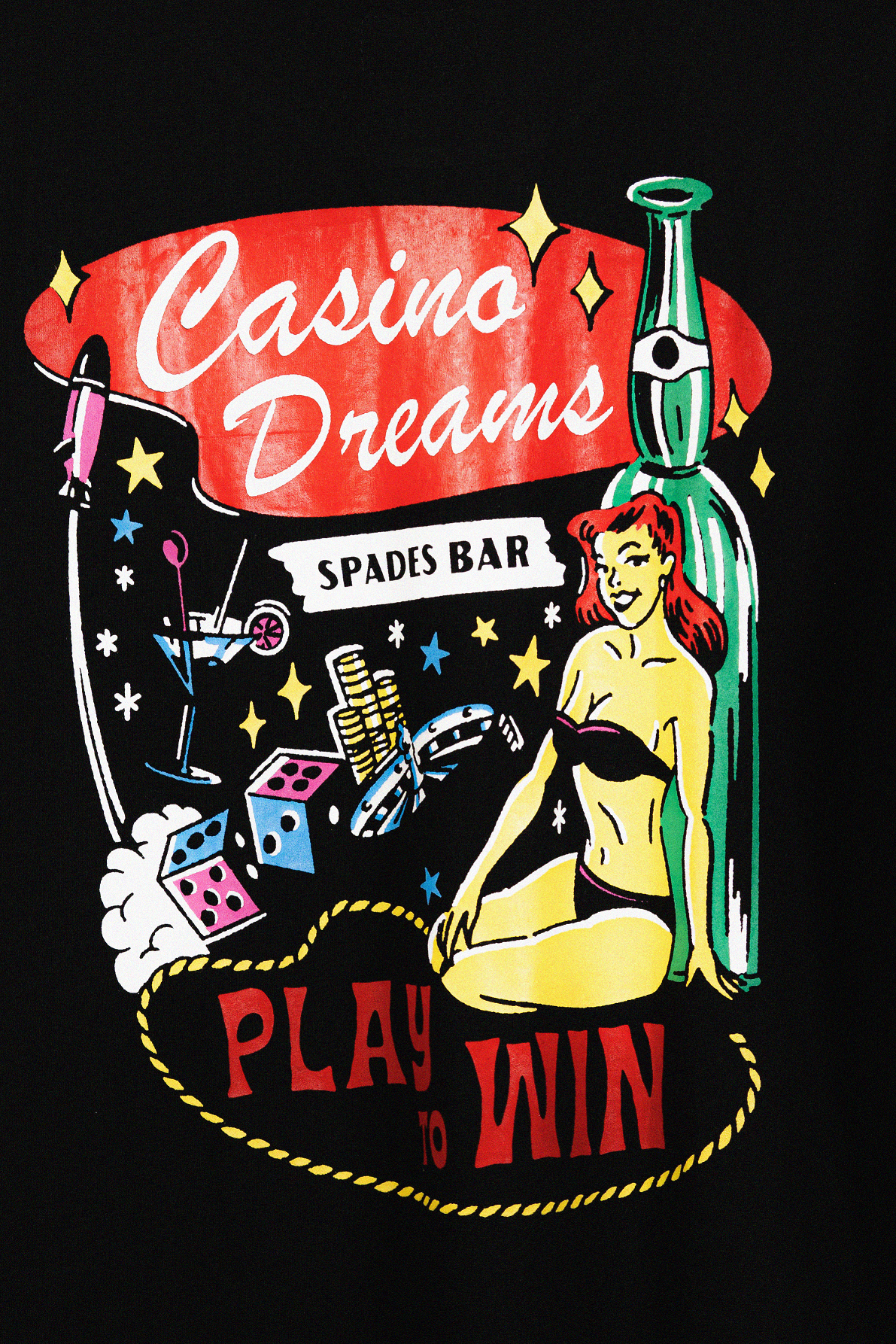 Spades Casino Dreams Black in Box Tee SPADES