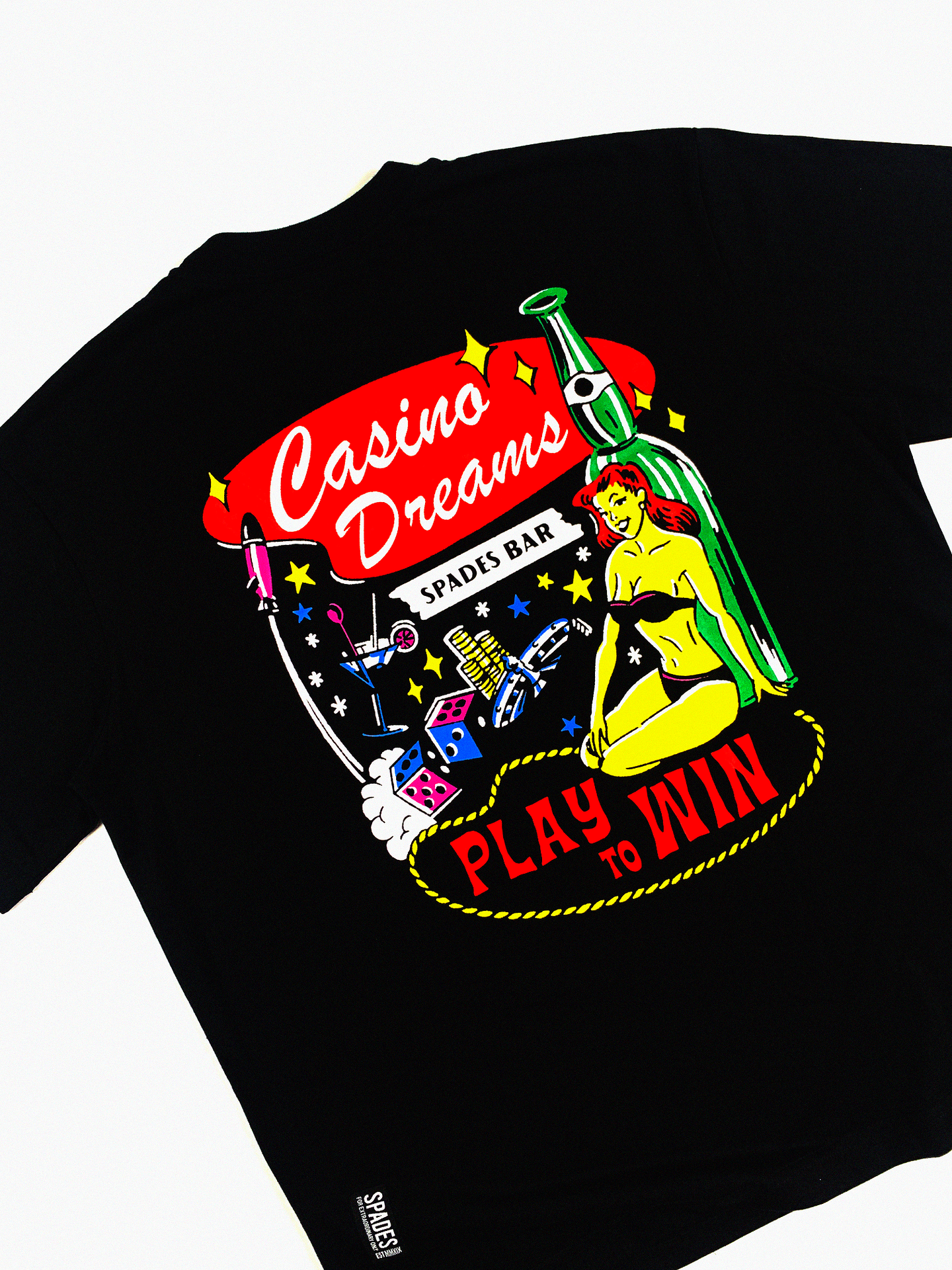 Spades Casino Dreams Black in Box Tee SPADES