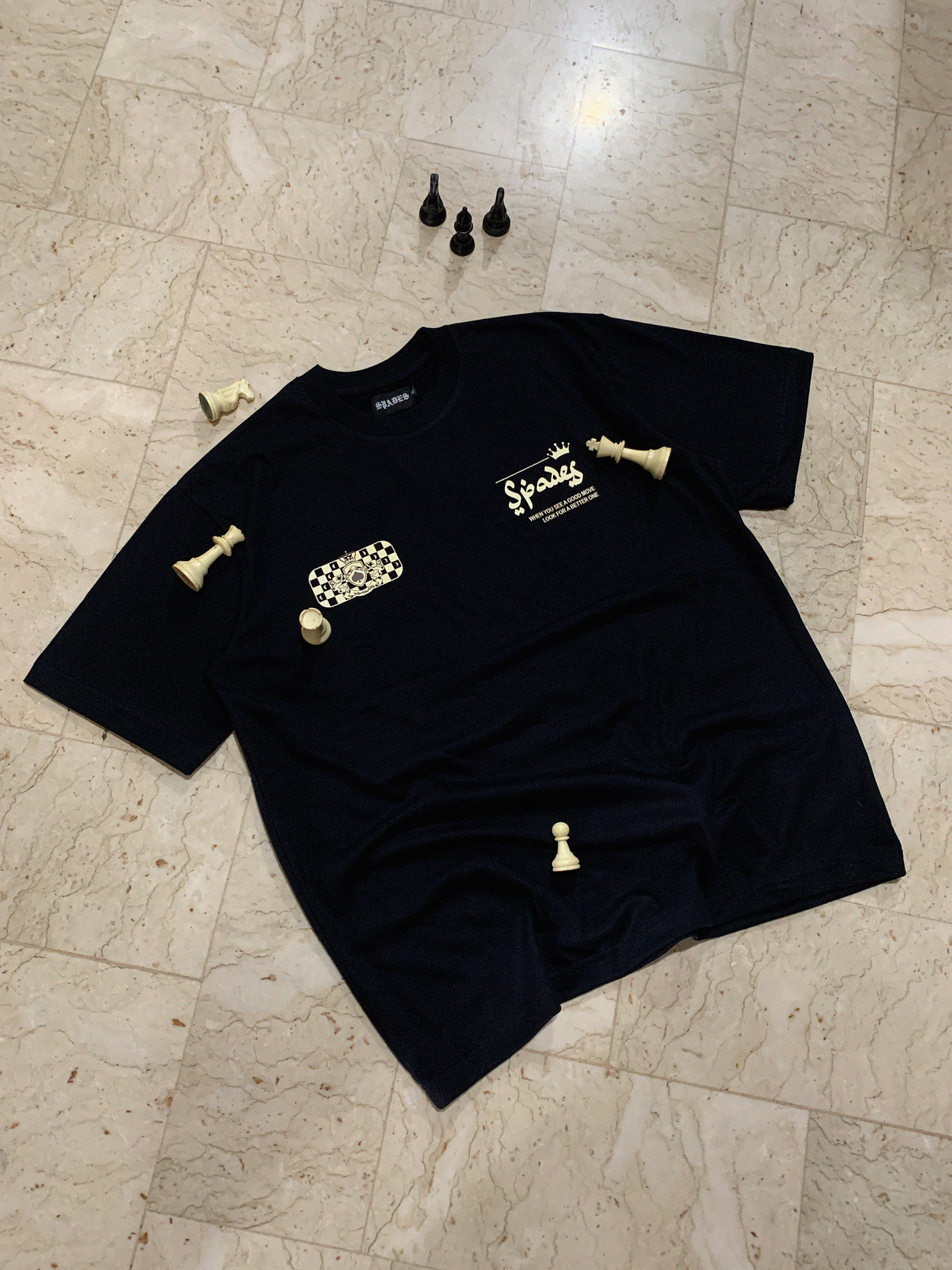 Spades Checkmate Black T-shirt SPADES