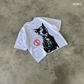 Mark of the Stray Box Tee  Crop White SPADES