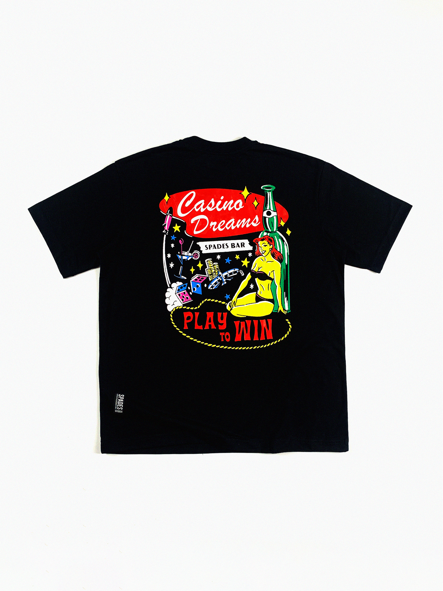 Spades Casino Dreams Black in Box Tee SPADES