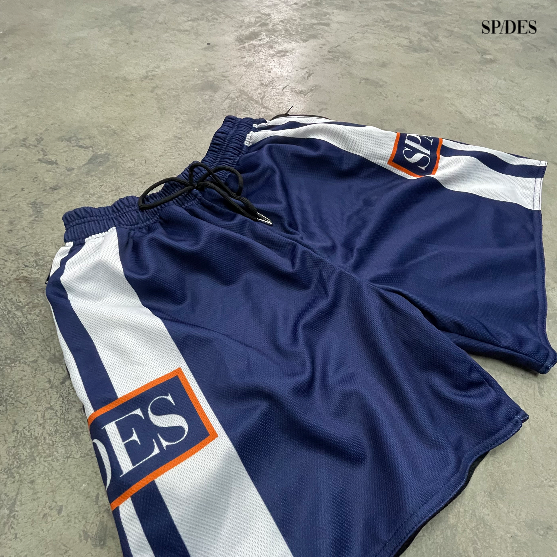 Off The Grid Blue Mesh Shorts SPADES