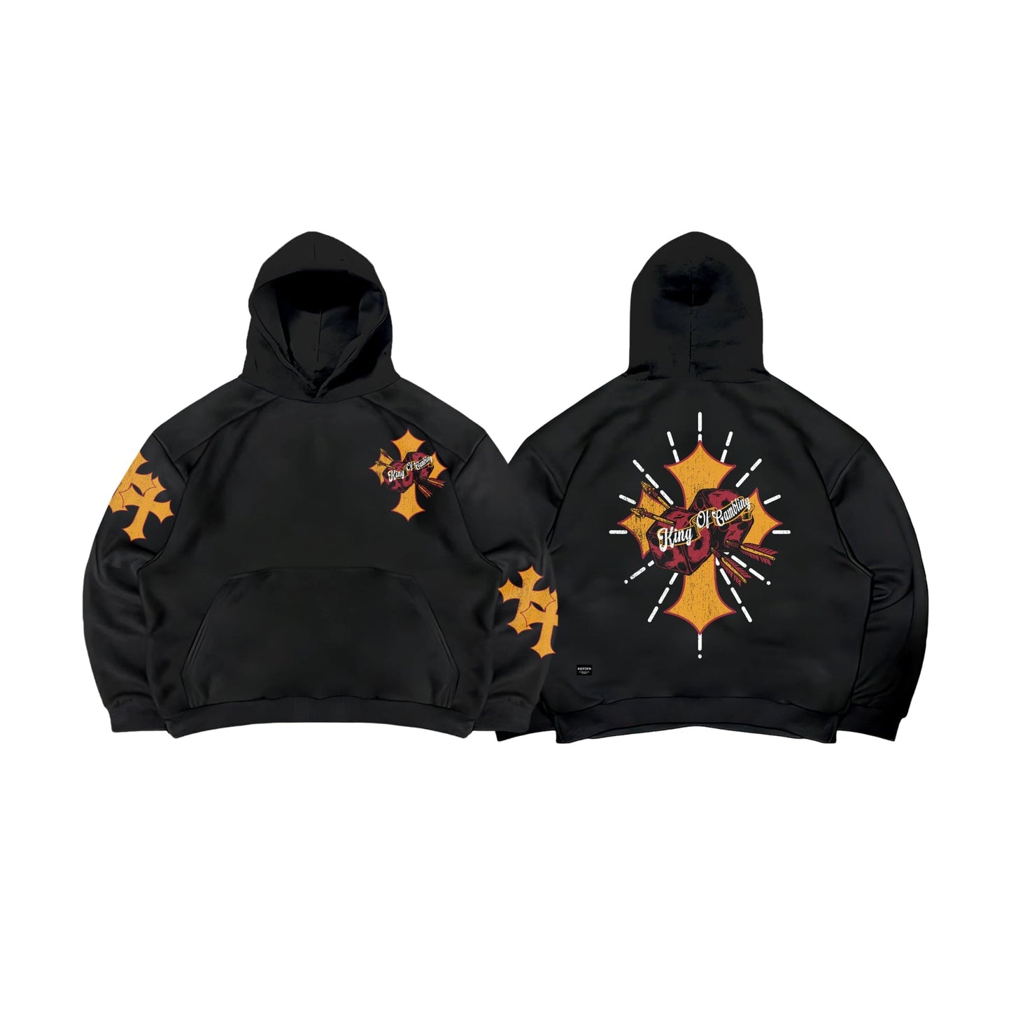 Spades Cross Blaze Boxy Crop Hoodie SPADES