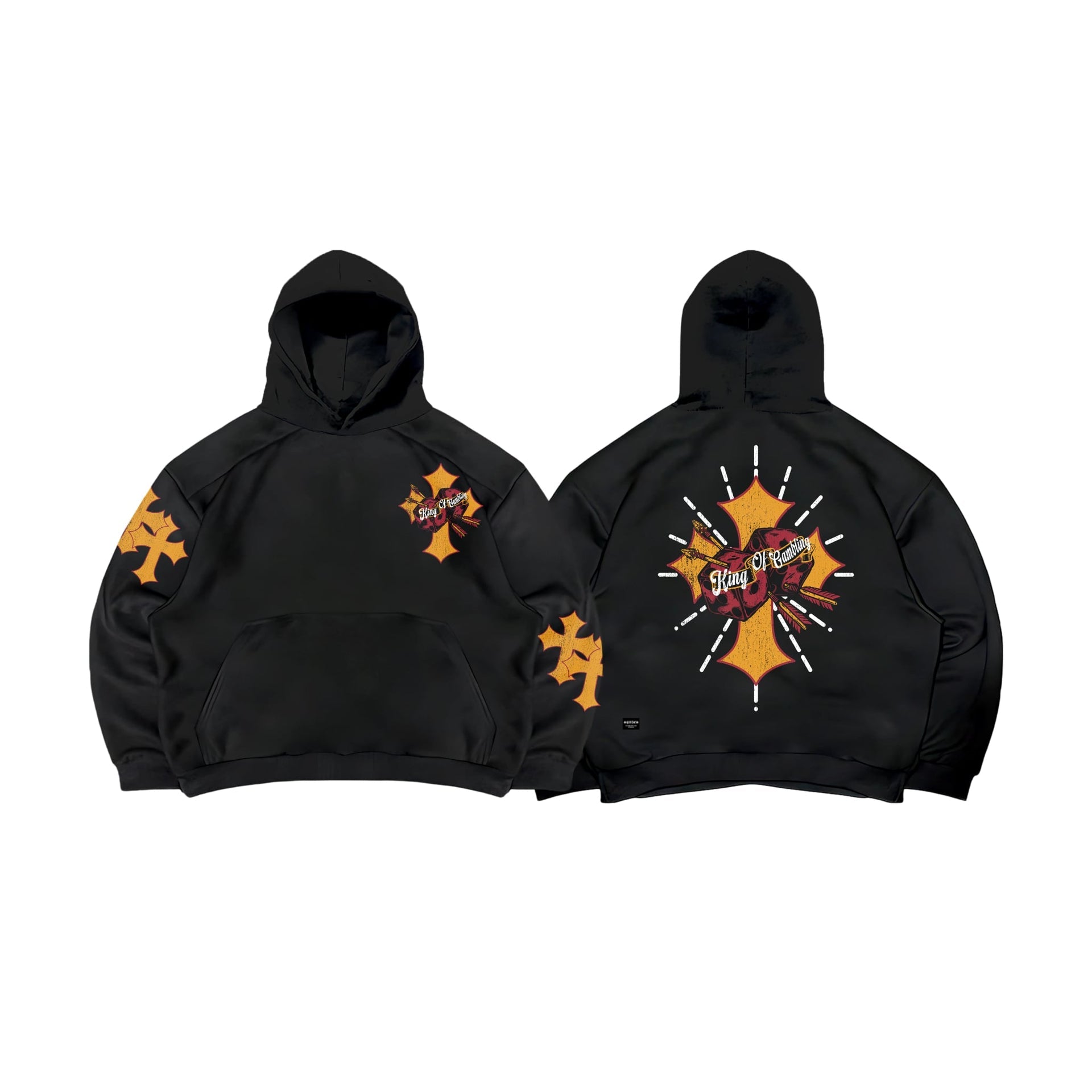Spades Cross Blaze Boxy Crop Hoodie SPADES