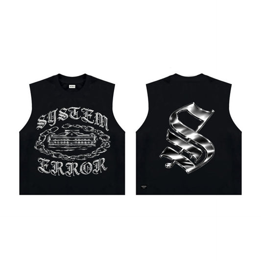 Spades Shattered System Boxy Crop Tee Sleeveless SPADES