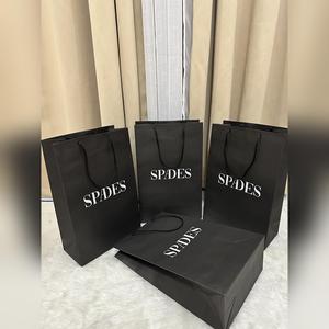 Spades Vellum 200 gsm Gift Bag in Black SPADES