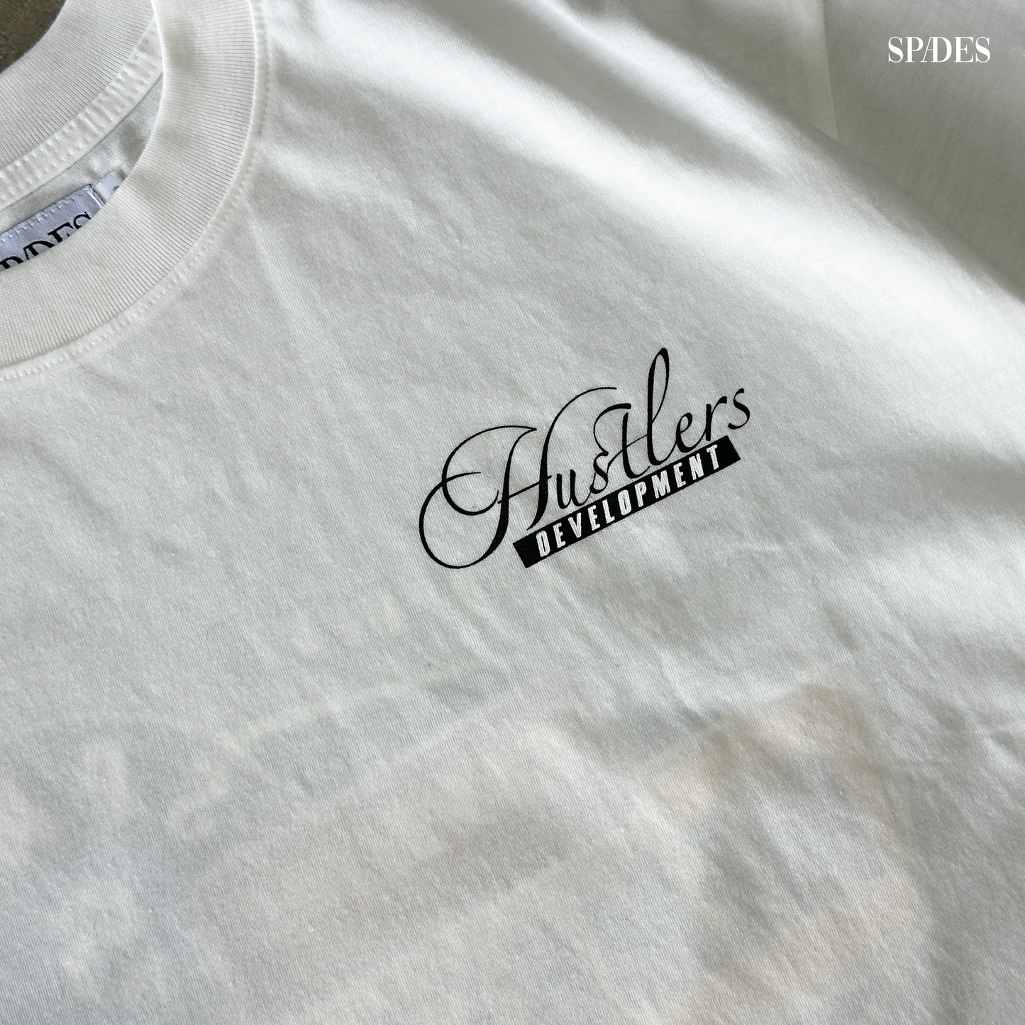 Hustler Development Club Box Tee Off white SPADES