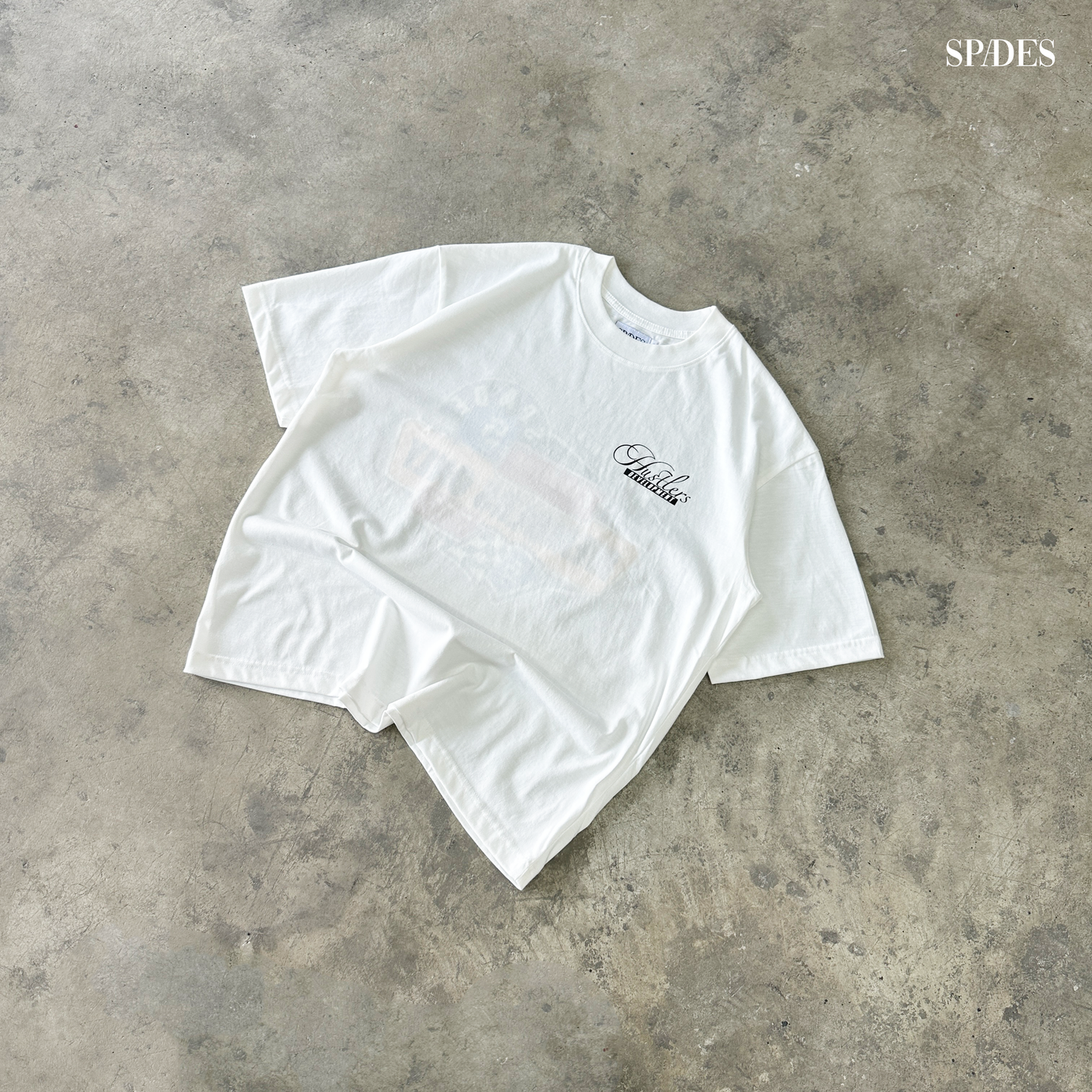 Hustler Development Club Box Tee Off white SPADES