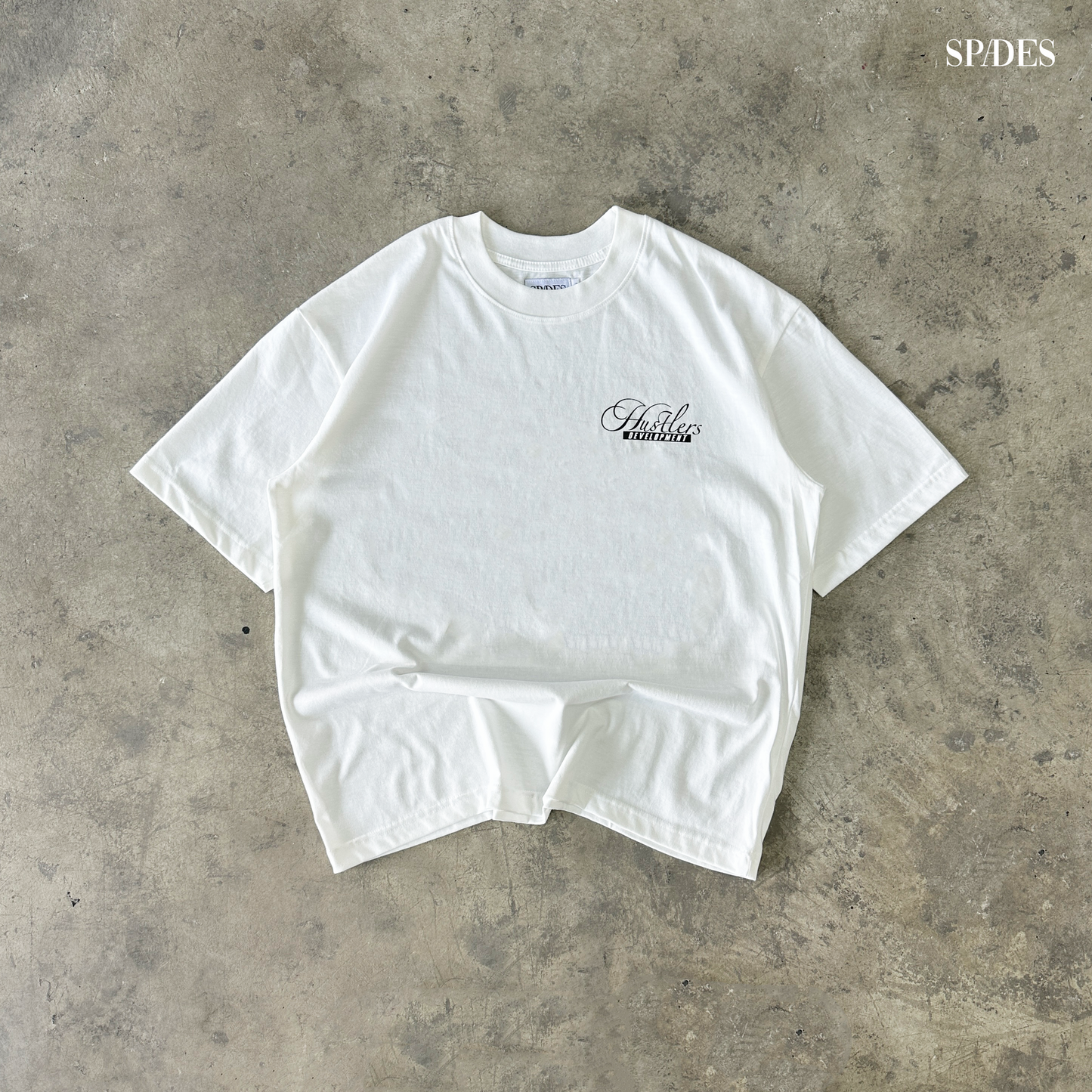 Hustler Development Club Box Tee Off white SPADES