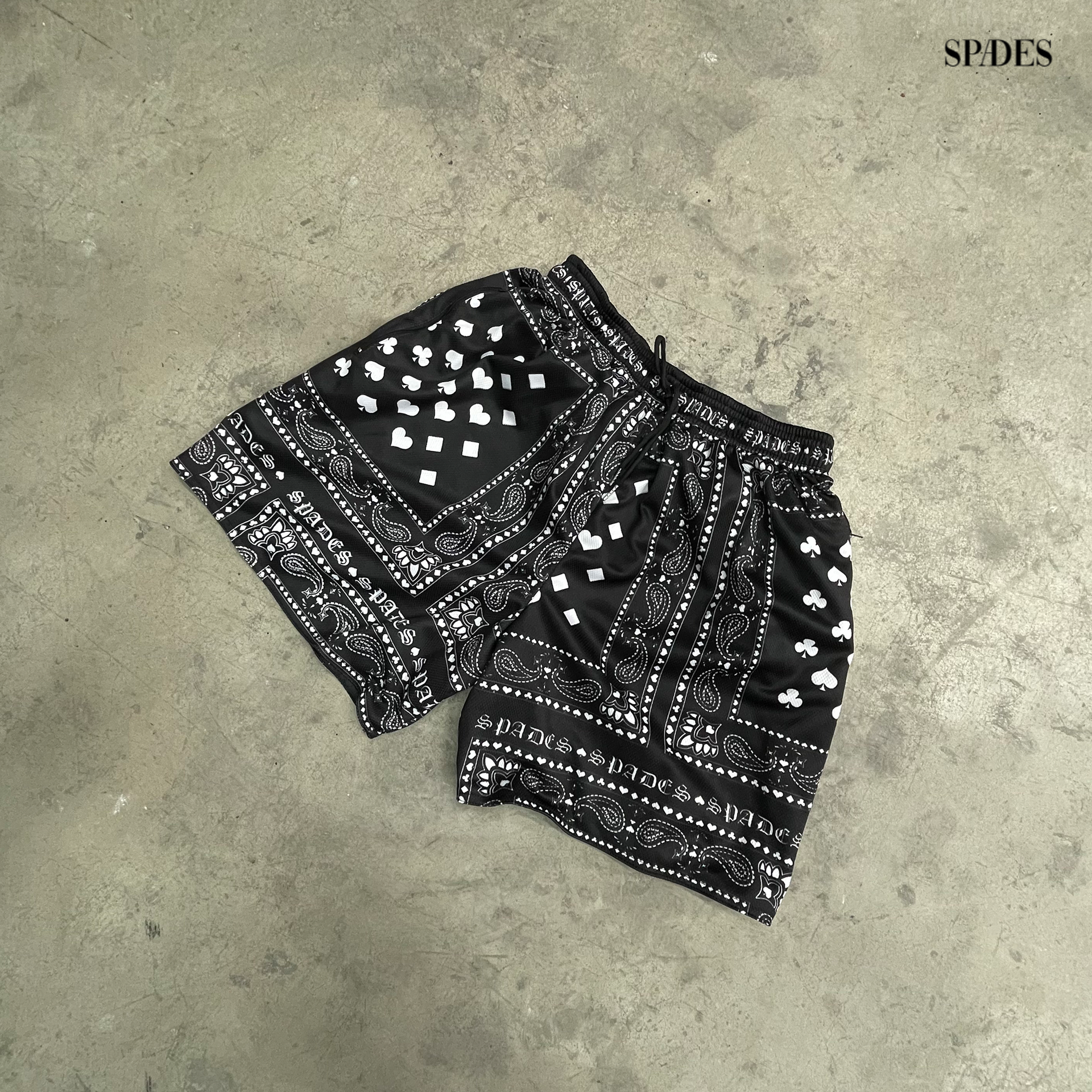 Bandit Zone Outlaw Mesh Shorts SPADES