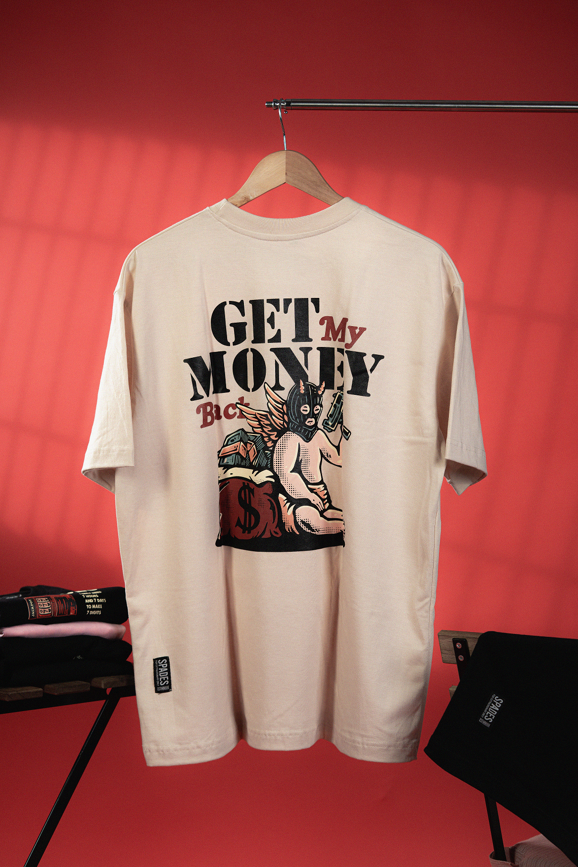 Spades Get My Money Back Crema T-shirt SPADES