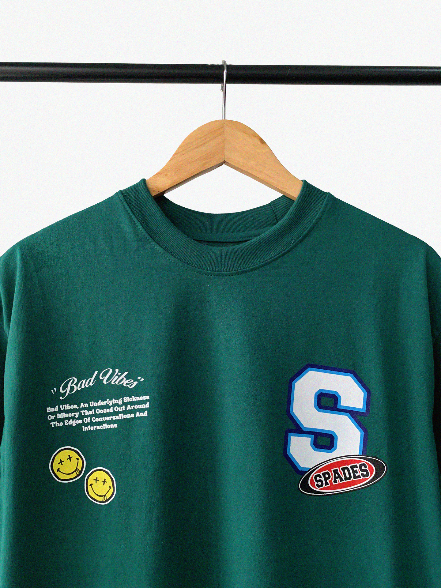 Spades Bad Vibes Bayberry Green T-shirt SPADES