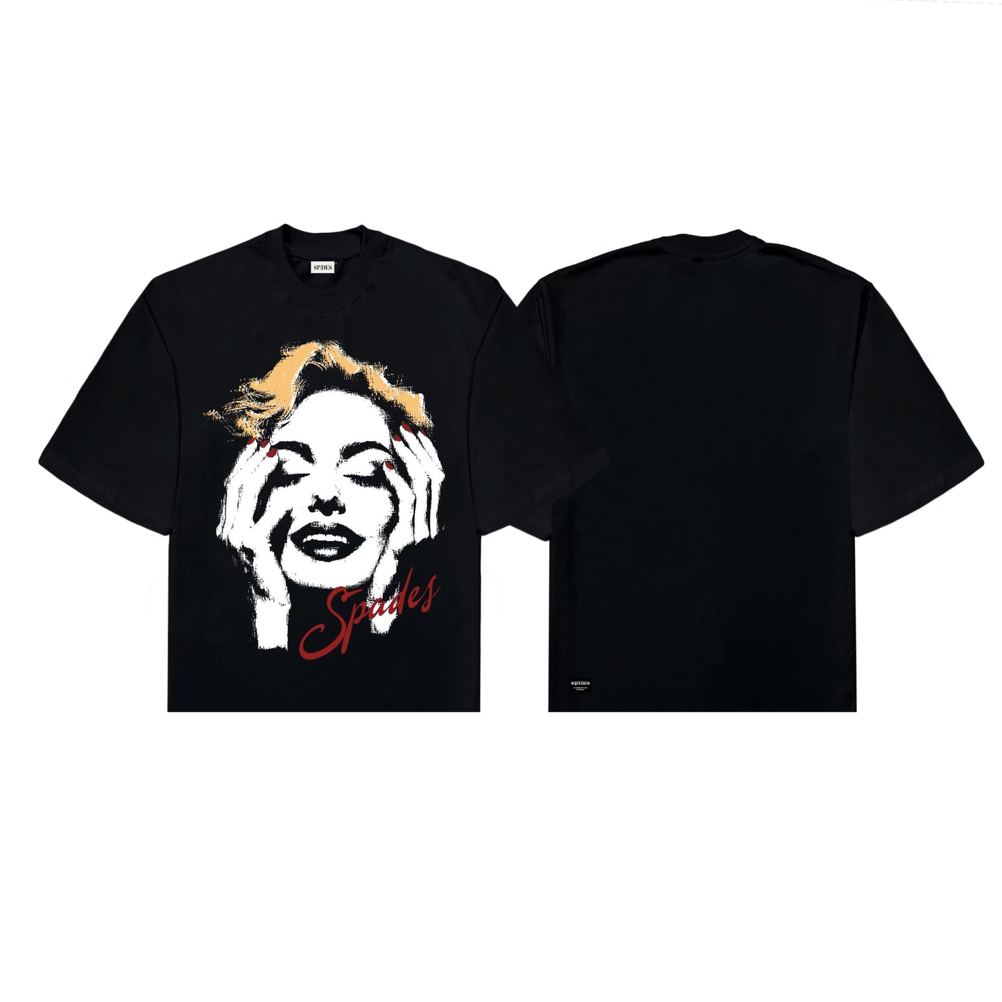 Thoughtful Glance Box Tee Black SPADES