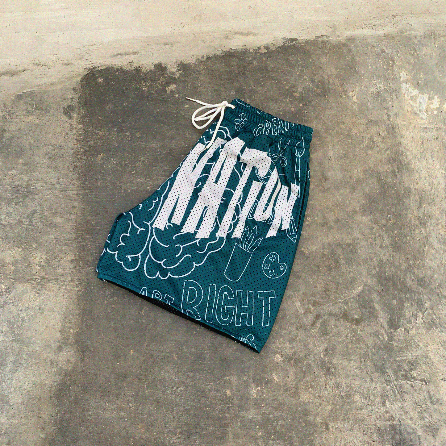 Spades Imagination Mesh Shorts Green SPADES