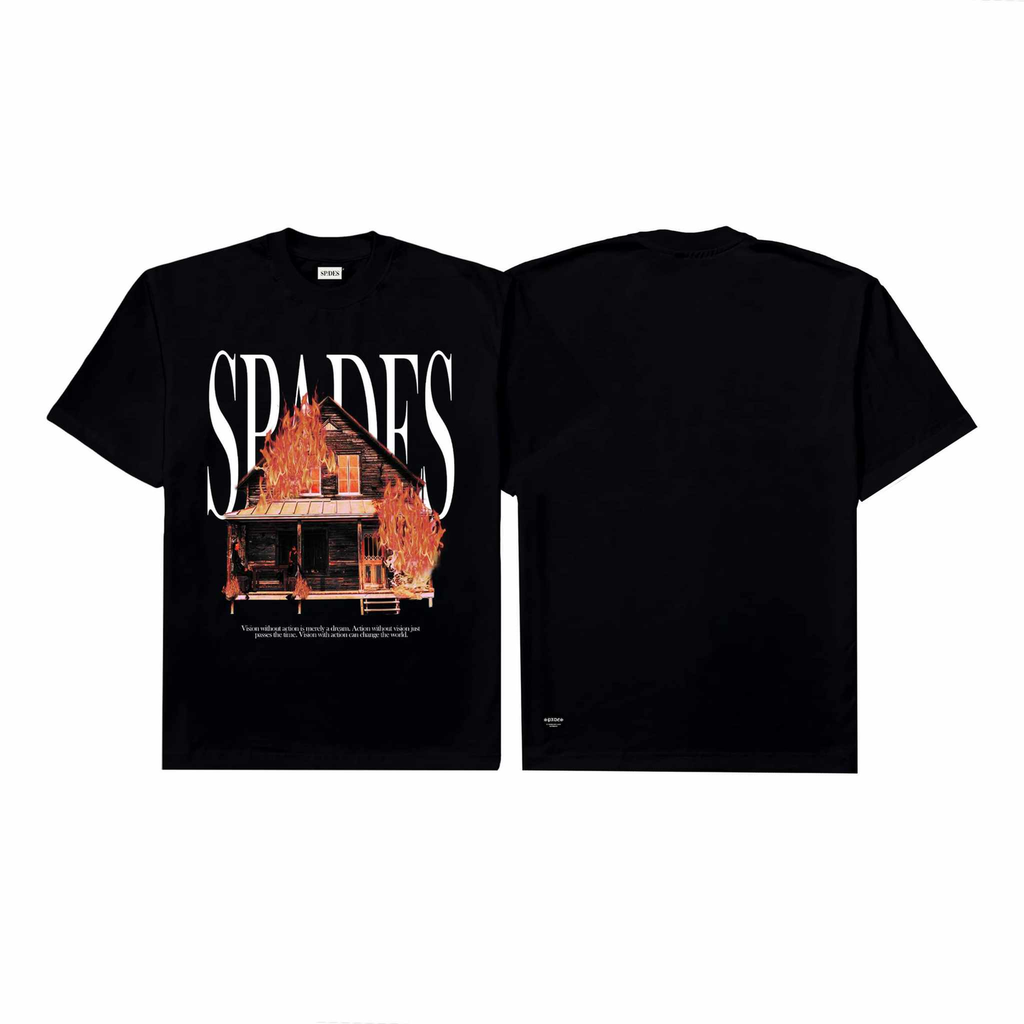Spades Fiery Fate Black Boxy T-shirt SPADES