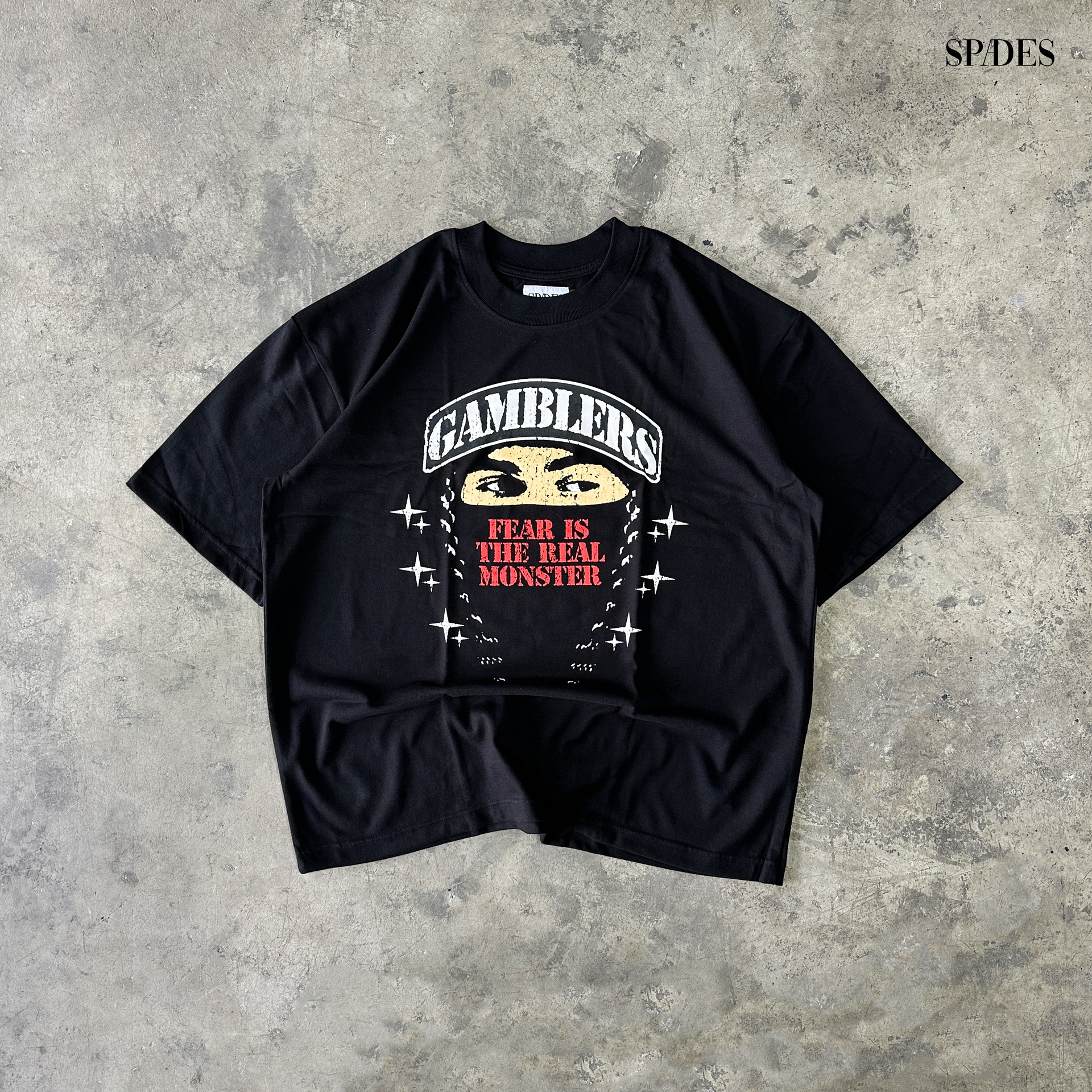 Masked Courage Box Tee Black SPADES