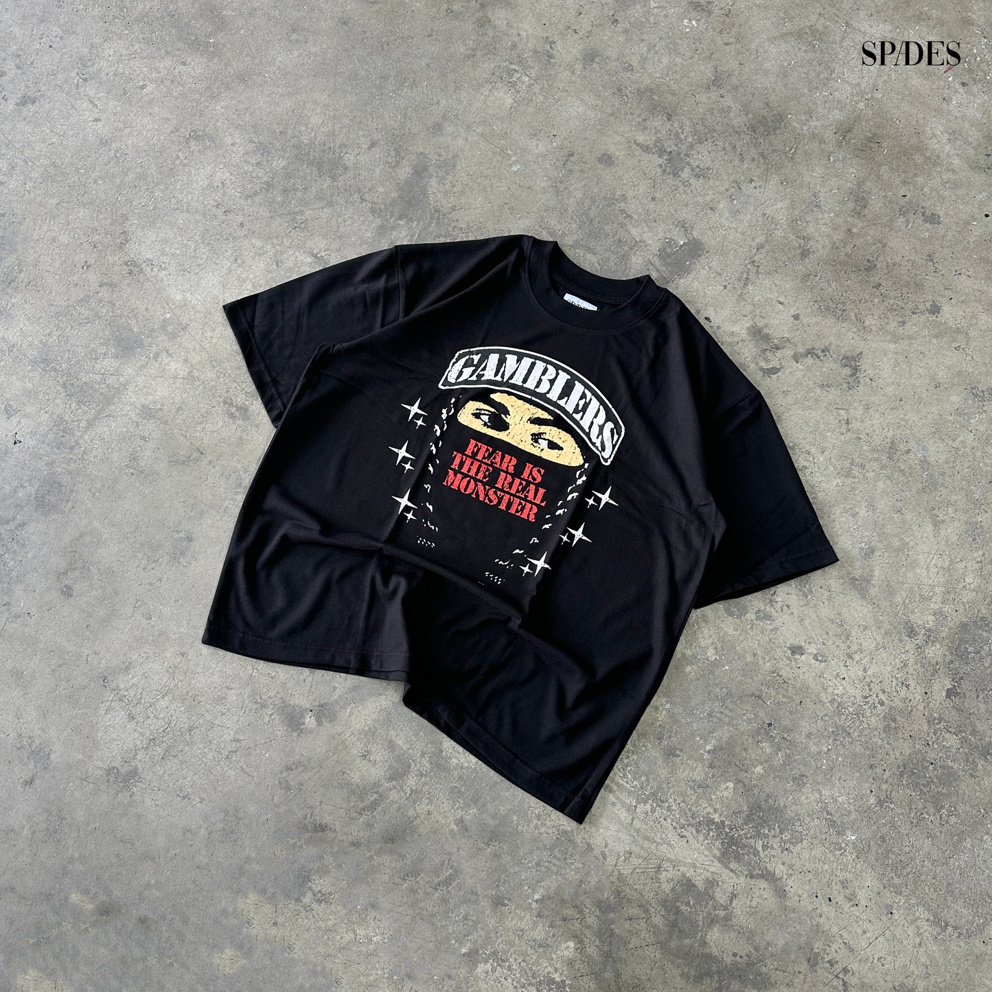 Masked Courage Box Tee Black SPADES