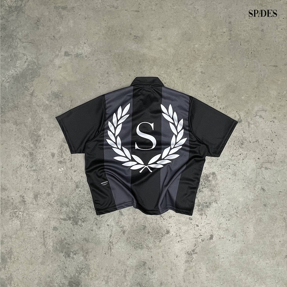 Monarch Mode Boxy Crop Jersey Polo SPADES