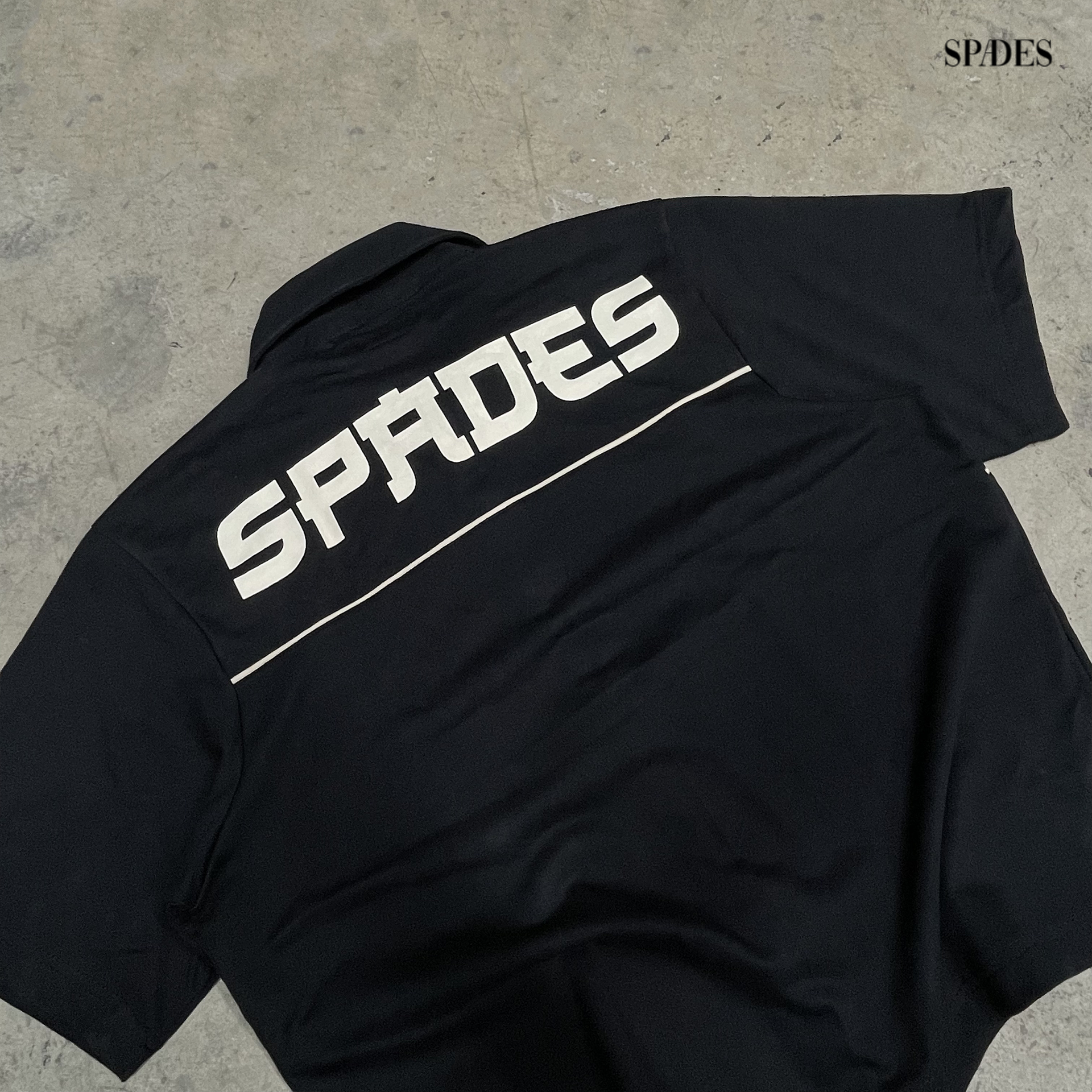 Panel Play Boxy Crop Polo SPADES